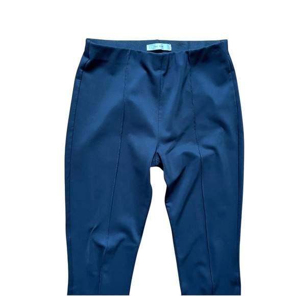 The Row Slim Cigarette Pants Viscose Size XS Black High Rise Ankle Zip - Picture 2 of 6